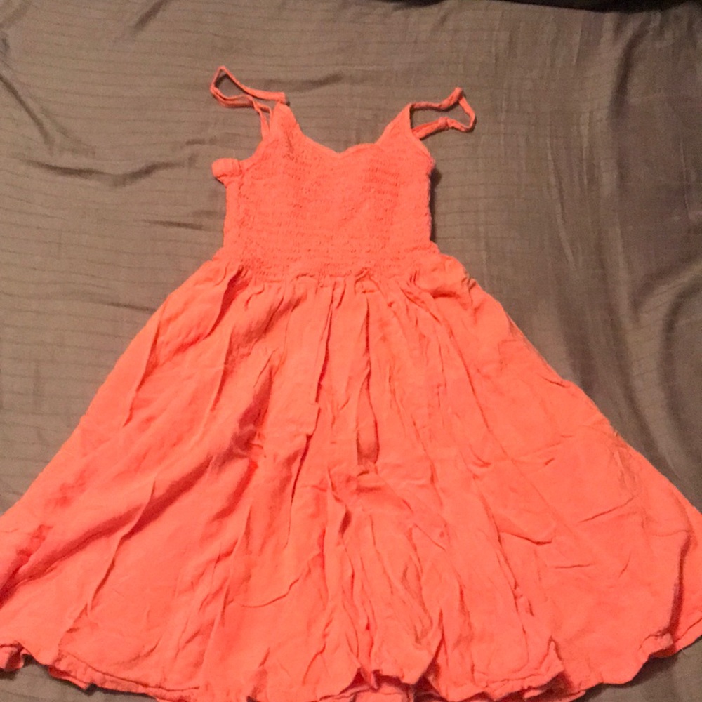 Ruffle pink dress